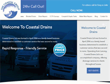 Tablet Screenshot of coastaldrains.co.uk